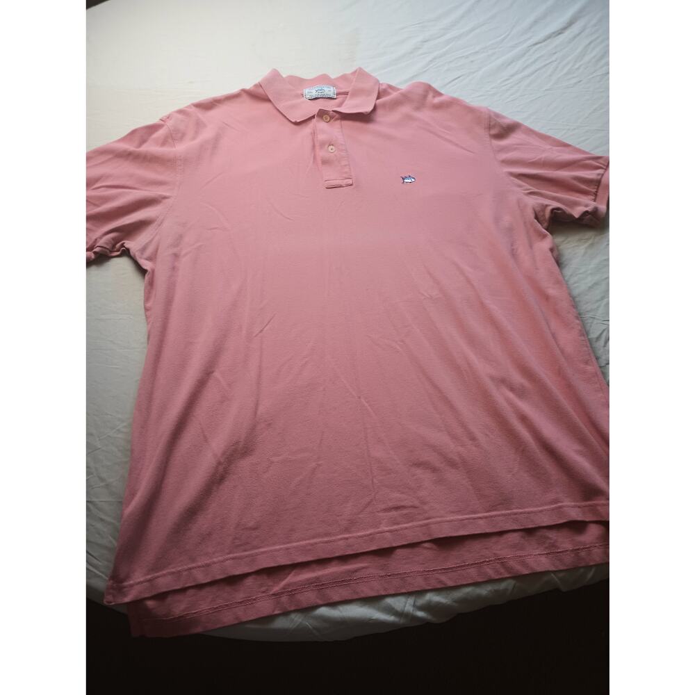 Southern Tide Men's Polo XXL Shirt Coral The Short sleeve Casual outdoors office